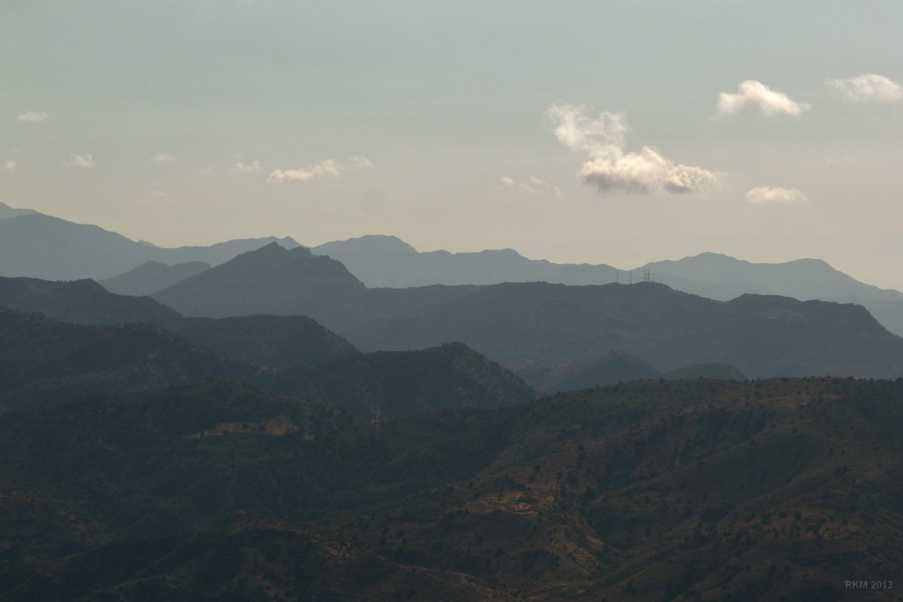 Route vers Imouzzer, ligne d'horizon